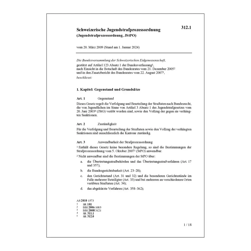 Jugendstrafprozessordnung, JStPO