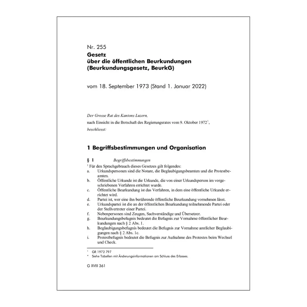 Beurkundungsgesetz, BeurkG