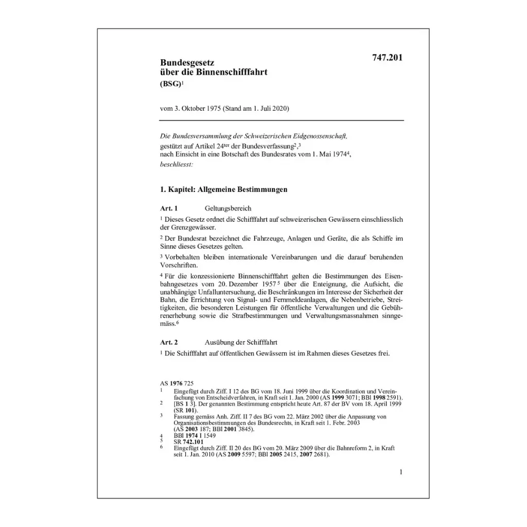 BG Binnenschifffahrt, BSG