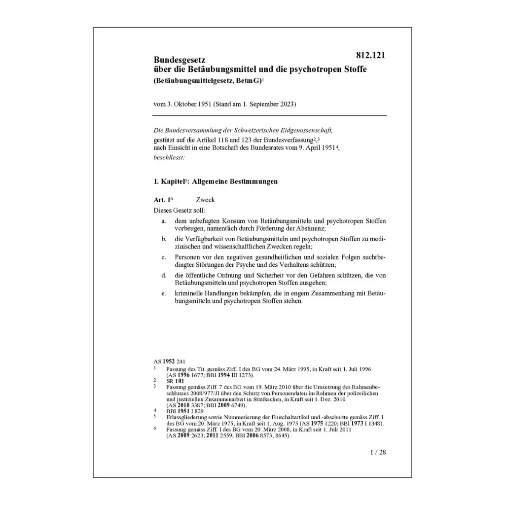 Betäubungsmittelgesetz, BetmG