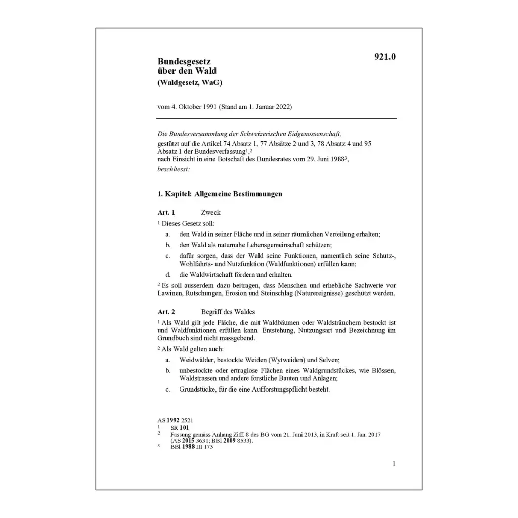 BG über den Wald, WaG