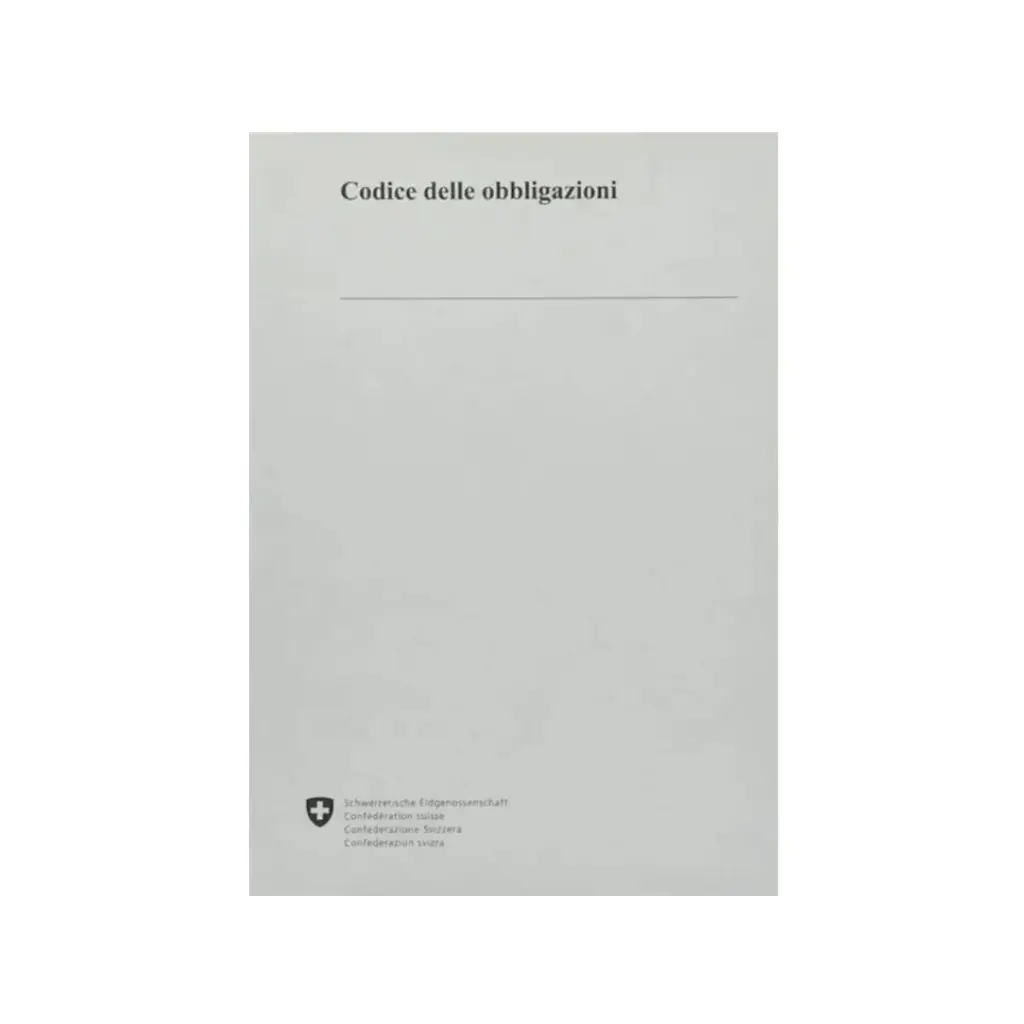 Codice delle obbligazioni (CO)