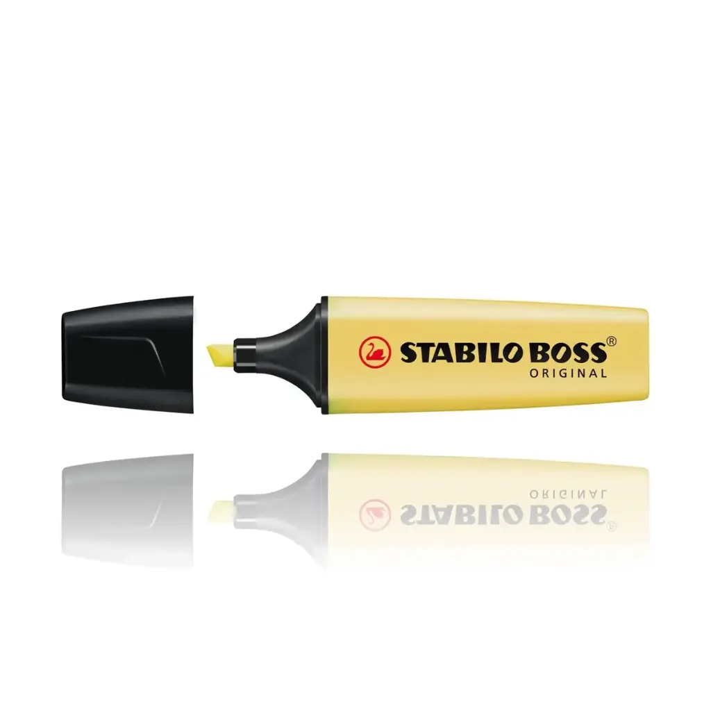 STABILO BOSS ORIGINAL Textmarker/Leuchtmarker Pastell Gelb
