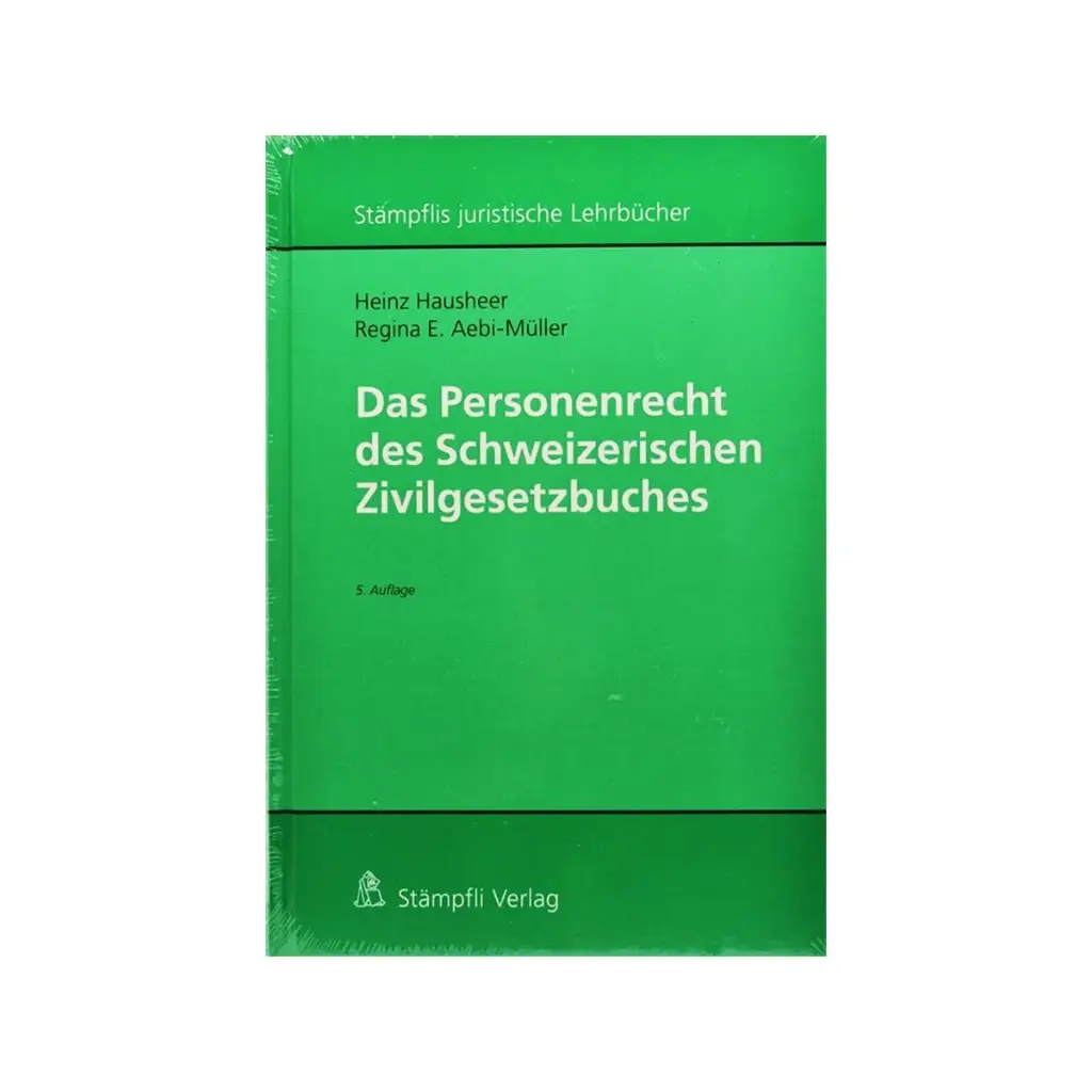 Das Personenrecht des Schweizerischen Zivilgesetzbuches