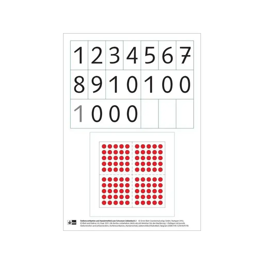 Schweizer Zahlenbuch 2, Arbeitsmittel separat