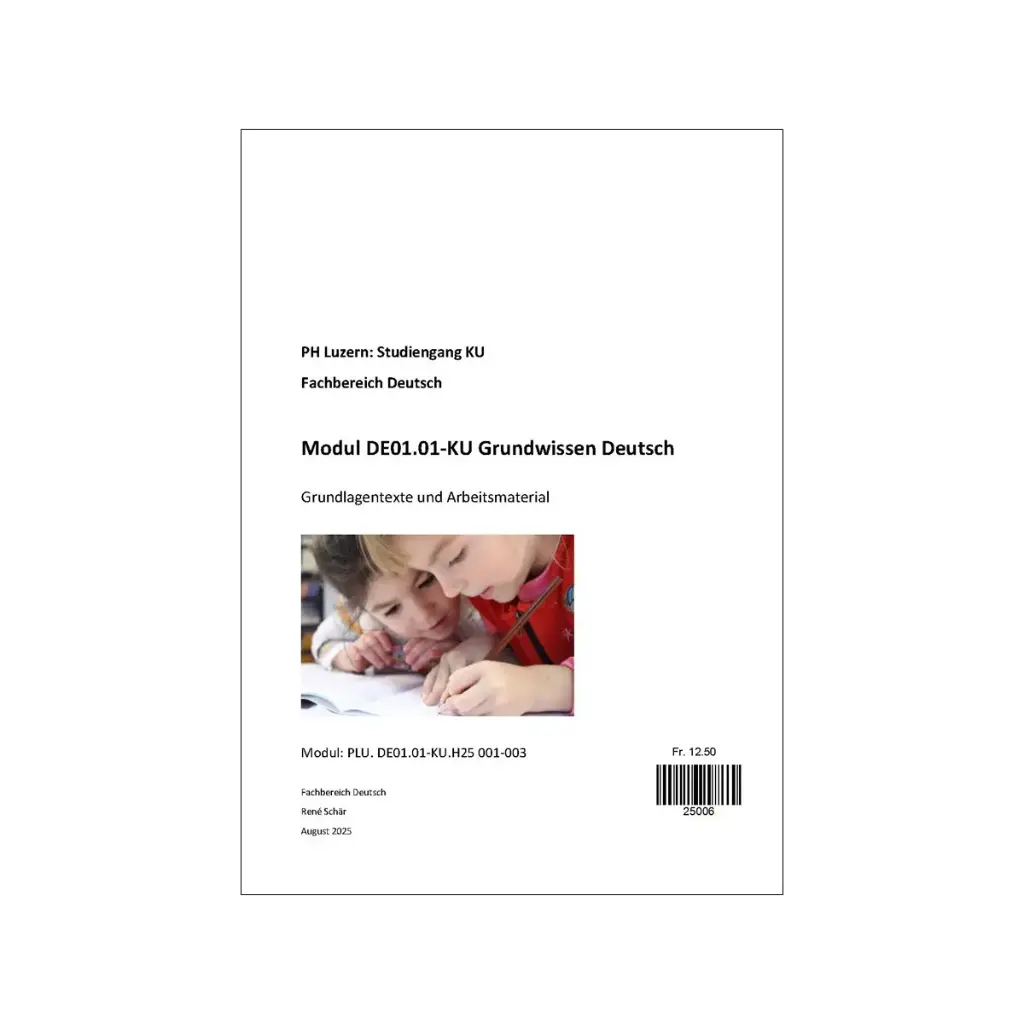 Modul DE01.01-KU Grundwissen Deutsch HS25