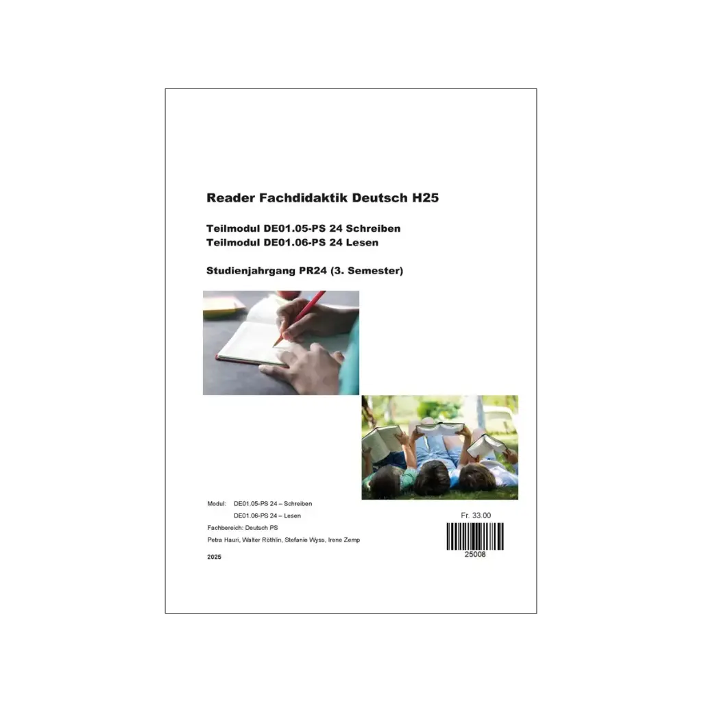 Reader Fachdidaktik Deutsch HS25
