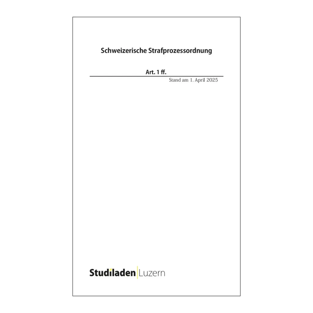 Strafprozessordnung, StPO [Baloo-Version]