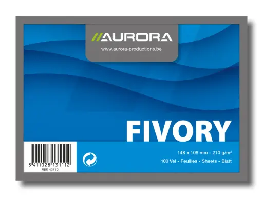 [5411028131112] AURORA Karteikarten blanko A6 weiss, 100 Stk