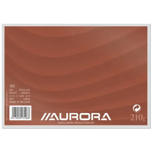 [5411028131068] AURORA Karteikarten blanko A5 weiss, 100 Stk