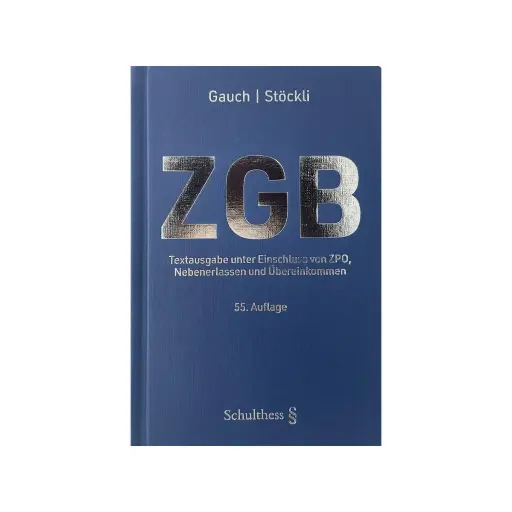 [9783725598106] Schweizerisches Zivilgesetzbuch (ZGB)