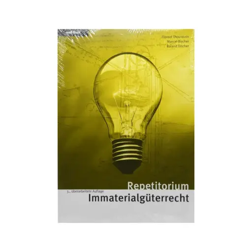 [9783280071984] Repetitorium Immaterialgüterrecht