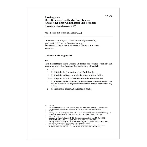 [0017032] BG Verantwortlichkeit des Bundes, VG