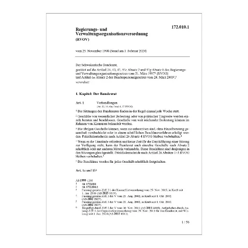 [001720101] V Regierungs- & Verwaltungsorganisation, RVOV