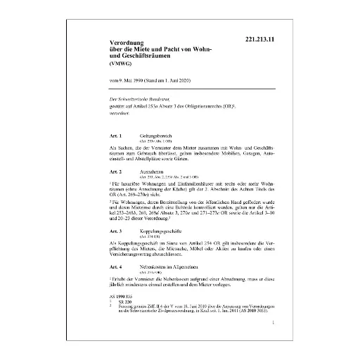 [0022121311] V Miete und Pacht, VMWG