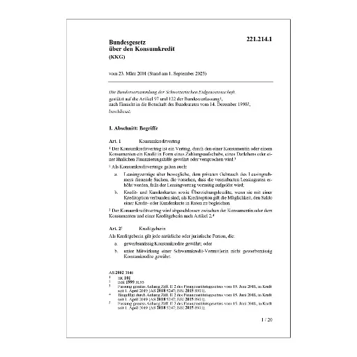 [002212141] BG Konsumkredit, KKG