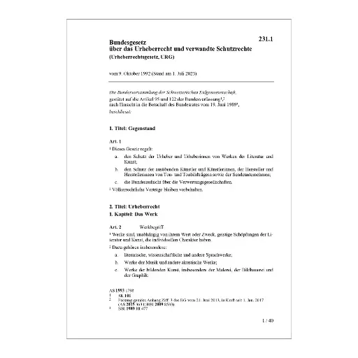 [002311] BG Urheberrecht, URG