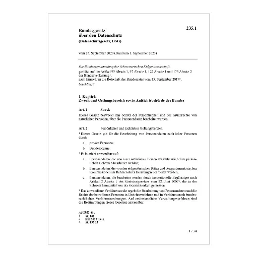 [002351] BG Datenschutz, DSG