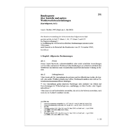 [00251] BG Kartelle, KG