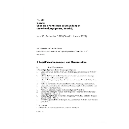 [00255000004] Beurkundungsgesetz, BeurkG