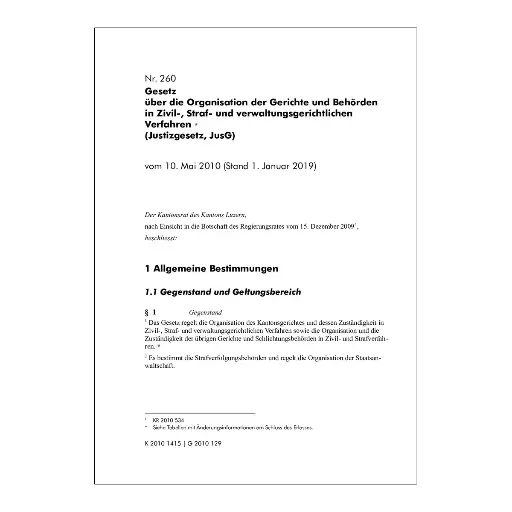 [00260000004] JusG, Justizgesetz Luzern
