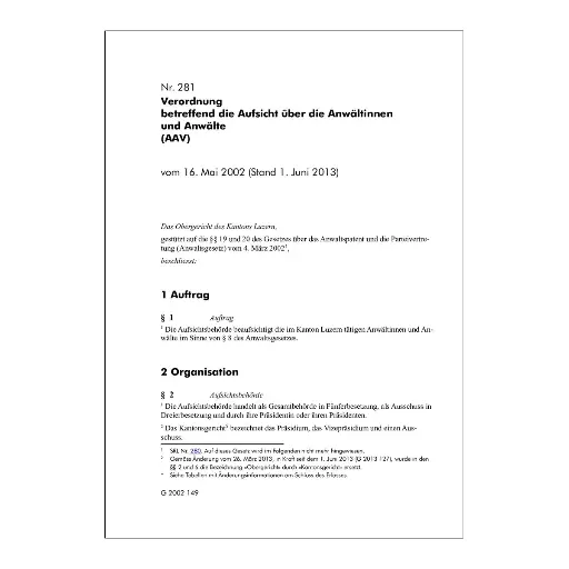 [00281000004] V, AAV Luzern