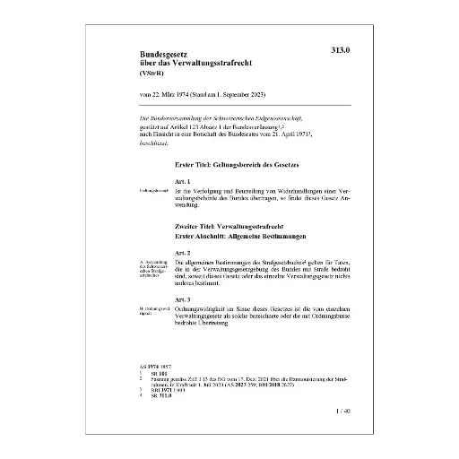 [003130] BG Verwaltungsstrafrecht, VStrR