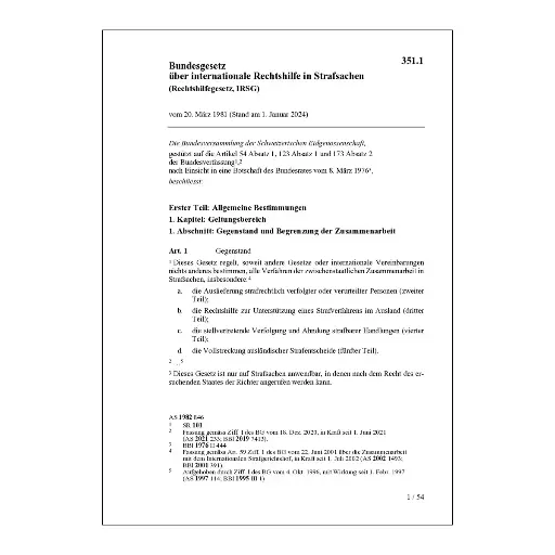 [003511] BG internationale Rechtshilfe, IRSG