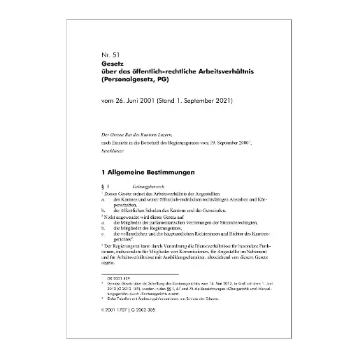 [0051000004] Personalgesetz, PG