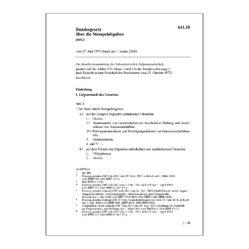 [006411] BG über Stempelabgaben, StG