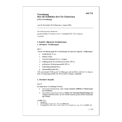 [00641711] V, CO2-Verordnung