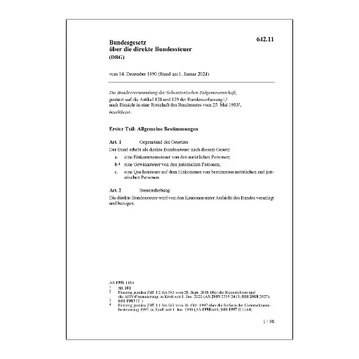 [0064211] BG über direkte Bundessteuer, DBG