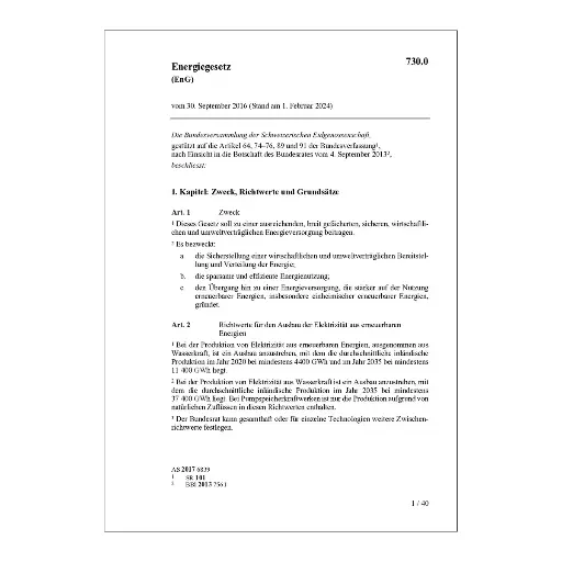 [007300] Energiegesetz EnG