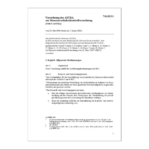 [007410131] V Strassenverkehrskontrollv VSKV-ASTRA
