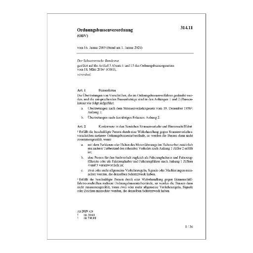 [0031411] V Berichtigung Ordnungsbussenverordnung, OBV