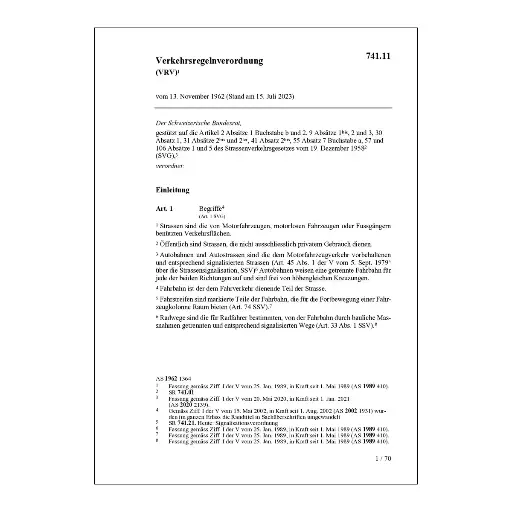 [0074111] Verkehrsregelnverordnung, VRV