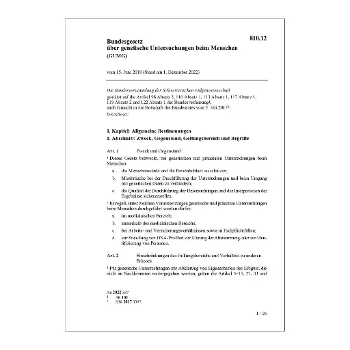[0081012] BG genetische Untersuchungen GUMG
