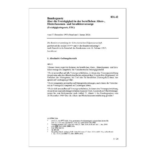 [0083142] BG Freizügigkeit berufl. Vorsorge, FZG