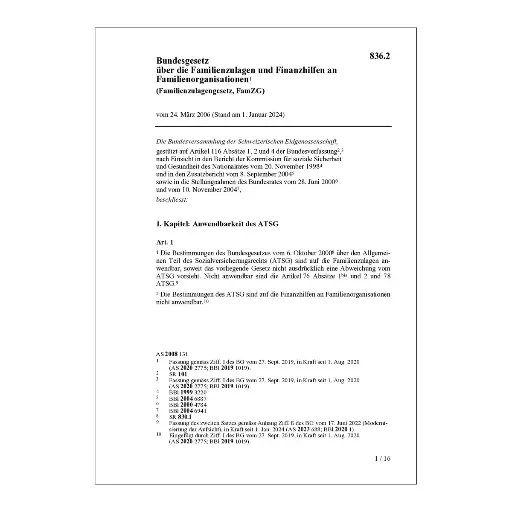 [008362] Familienzulagengesetz, FamZG