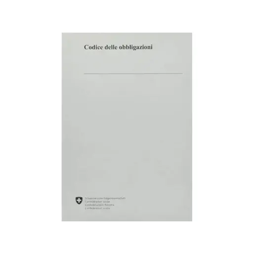 [862505422] Codice delle obbligazioni (CO)