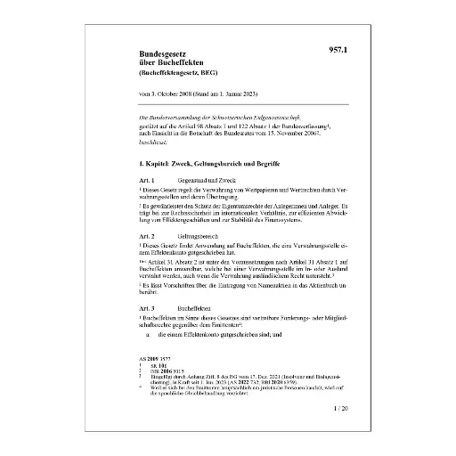 [009571] Bucheffektengesetz, BEG