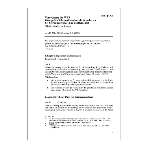 [0082211152] V Mutterschutz