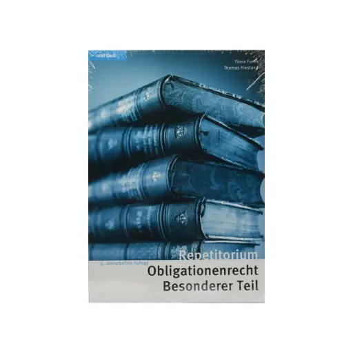 [9783280074596] Repetitorium Obligationenrecht Besonderer Teil