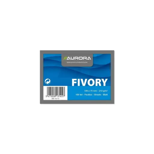 [5411028131457] AURORA Karteikarten blanko A7 weiss, 100 Stk