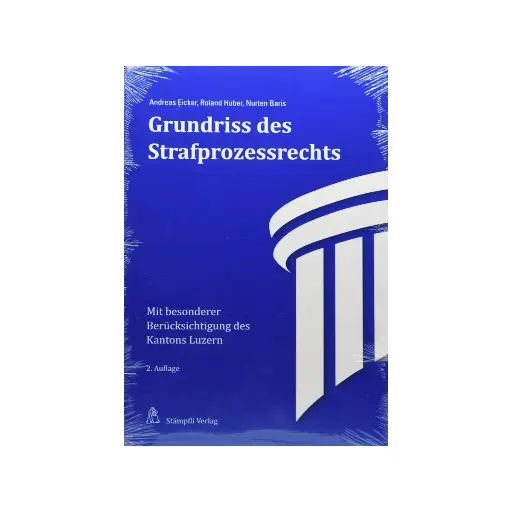 [9783727216909] Grundriss des Strafprozessrechts