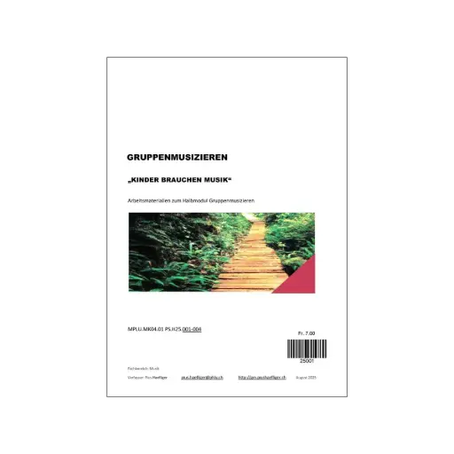 [25001] Gruppenmusizieren, Kinder Brauchen Musik HS25
