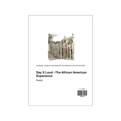 [250010] Say it Loud - The African American Experience HS25