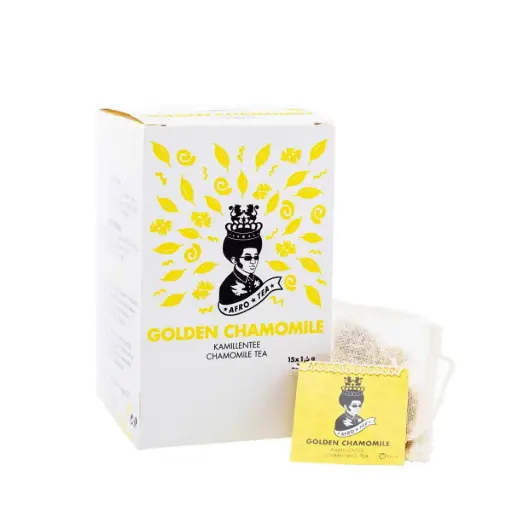[9040200001163] AfroTea Golden Chamomile 15 handgenähte Tee-Beutel