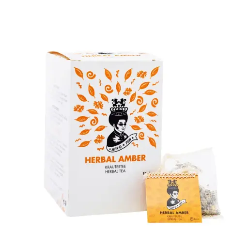 [9040200001156] AfroTea Herbal Amber 15 handgenähte Tee-Beutel