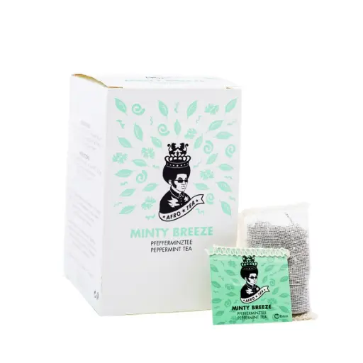 [9040200001149] AfroTea Minty Breeze 15 handgenähte Tee-Beutel